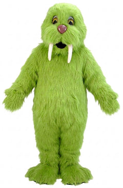 Walrus Mascot (Thermolite) - Long fur / Lime mascot costume