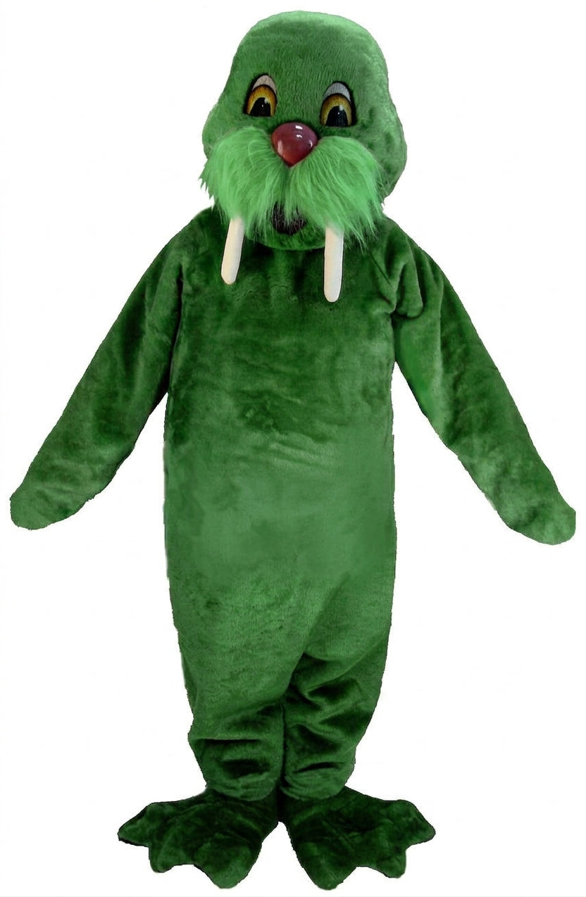 Walrus Mascot (Thermolite) - Short fur / Green mascot costume
