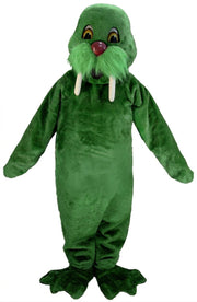 Walrus Mascot (Thermolite) - Short fur / Green mascot costume