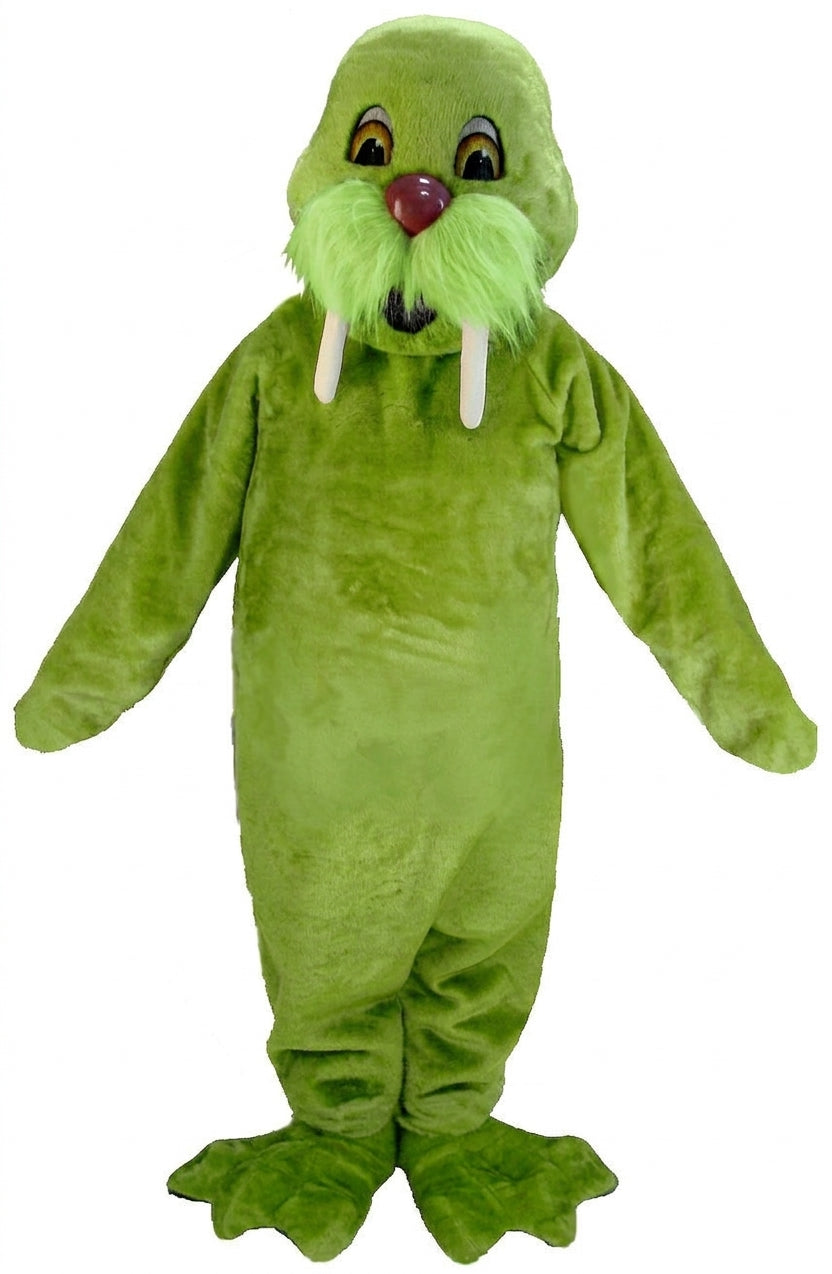 Walrus Mascot (Thermolite) - Short fur / Lime mascot costume