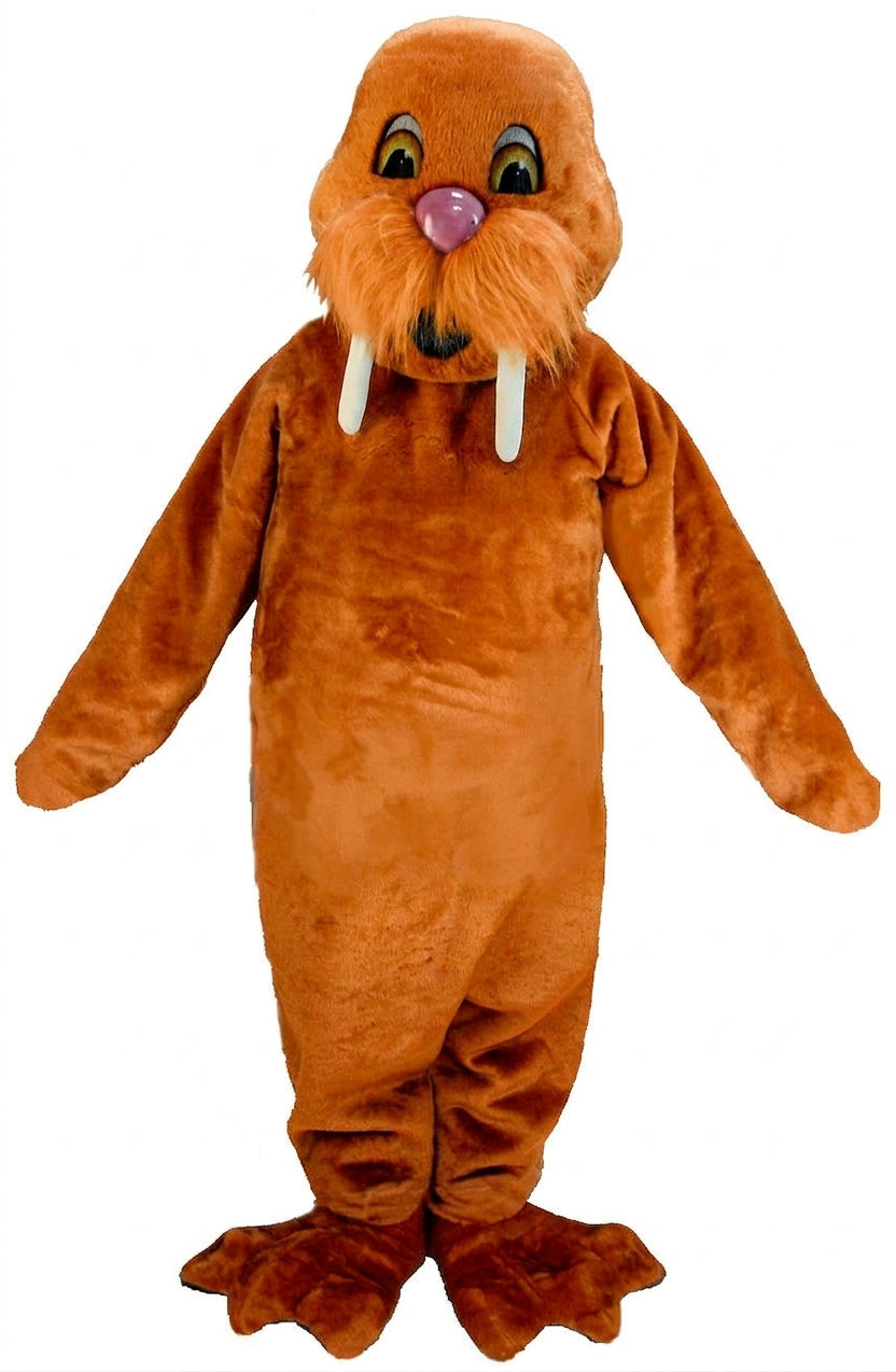 Walrus Mascot (Thermolite) - Short fur / Tiger Orange mascot costume