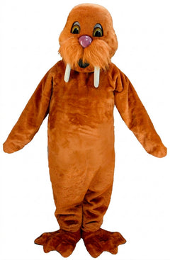 Walrus Mascot (Thermolite) - Short fur / Tiger Orange mascot costume