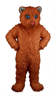 White Tiger Cub Mascot (Thermolite) - Long fur / Rust mascot costume