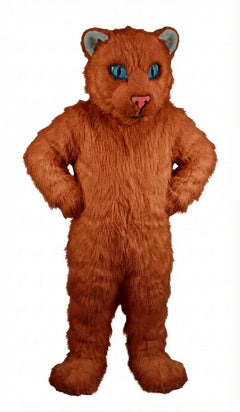 White Tiger Cub Mascot (Thermolite) - Long fur / Rust mascot costume