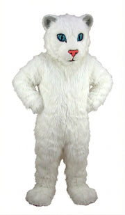 White Tiger Cub Mascot (Thermolite) - Long fur / White mascot costume