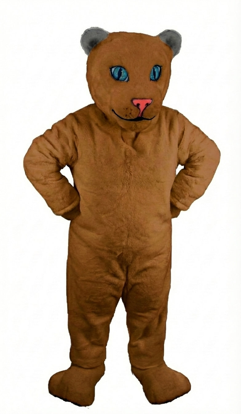 White Tiger Cub Mascot (Thermolite) - Medium fur / Brown mascot costume