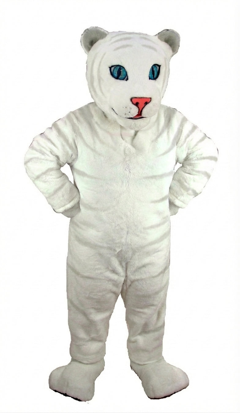 White Tiger Cub Mascot (Thermolite) - Short fur / Albino Tiger mascot costume