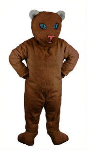 White Tiger Cub Mascot (Thermolite) - Short fur / Chocolate Brown mascot costume