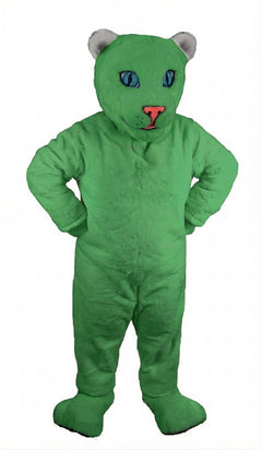 White Tiger Cub Mascot (Thermolite) - Short fur / Green mascot costume