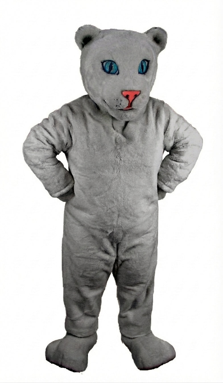 White Tiger Cub Mascot (Thermolite) - Short fur / Grey mascot costume