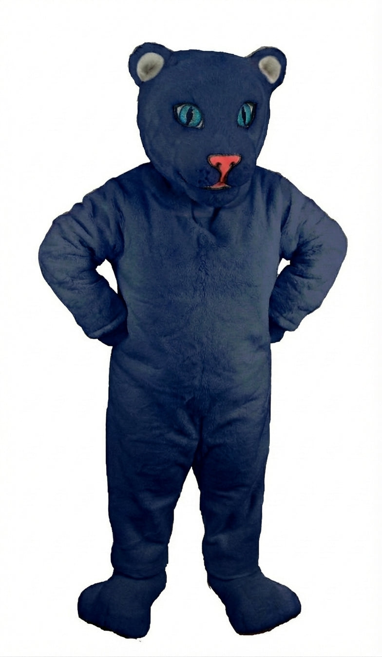 White Tiger Cub Mascot (Thermolite) - Short fur / Navy Blue mascot costume