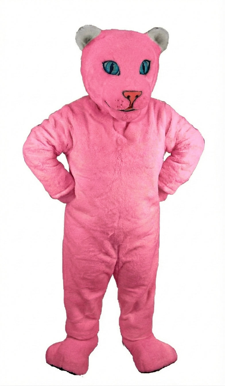 White Tiger Cub Mascot (Thermolite) - Short fur / Pink mascot costume