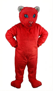 White Tiger Cub Mascot (Thermolite) - Short fur / Red mascot costume