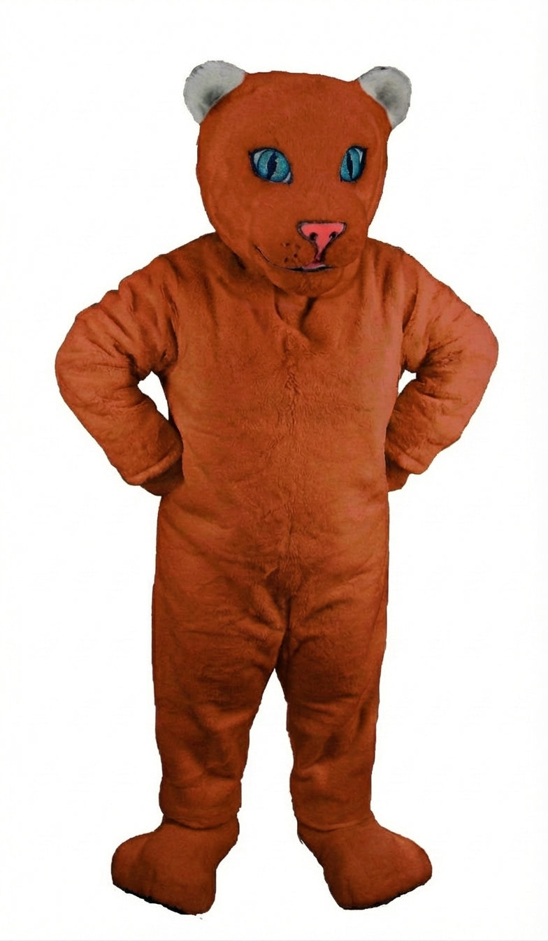 White Tiger Cub Mascot (Thermolite) - Short fur / Rust mascot costume