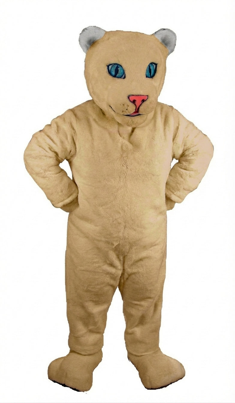 White Tiger Cub Mascot (Thermolite) - Short fur / Tan mascot costume