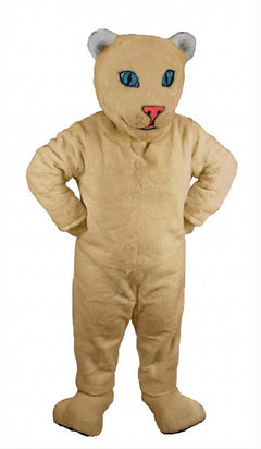 White Tiger Cub Mascot (Thermolite) - Short fur / Tan mascot costume