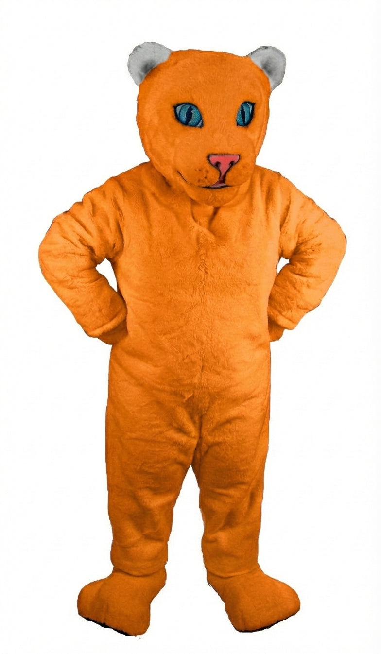 White Tiger Cub Mascot (Thermolite) - Short fur / Tiger Orange mascot costume
