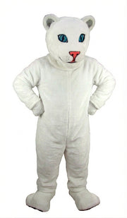 White Tiger Cub Mascot (Thermolite) - Short fur / White mascot costume
