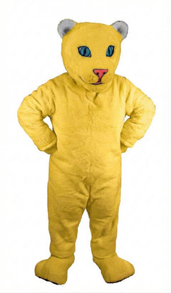 White Tiger Cub Mascot (Thermolite) - Short fur / Yellow mascot costume