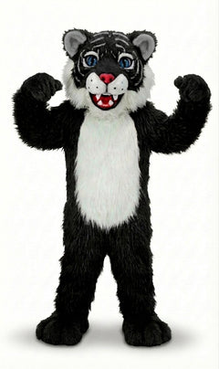 Wildcat Cub Mascot (Thermolite) - Long fur / Black mascot costume