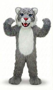 Wildcat Cub Mascot (Thermolite) - Long fur / Grey mascot costume