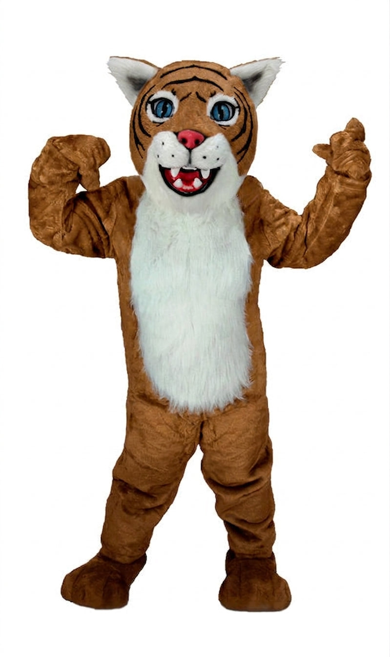 Wildcat Cub Mascot (Thermolite) - Medium fur / Brown mascot costume