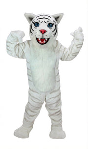 Wildcat Cub Mascot (Thermolite) - Short fur / Albino Tiger mascot costume