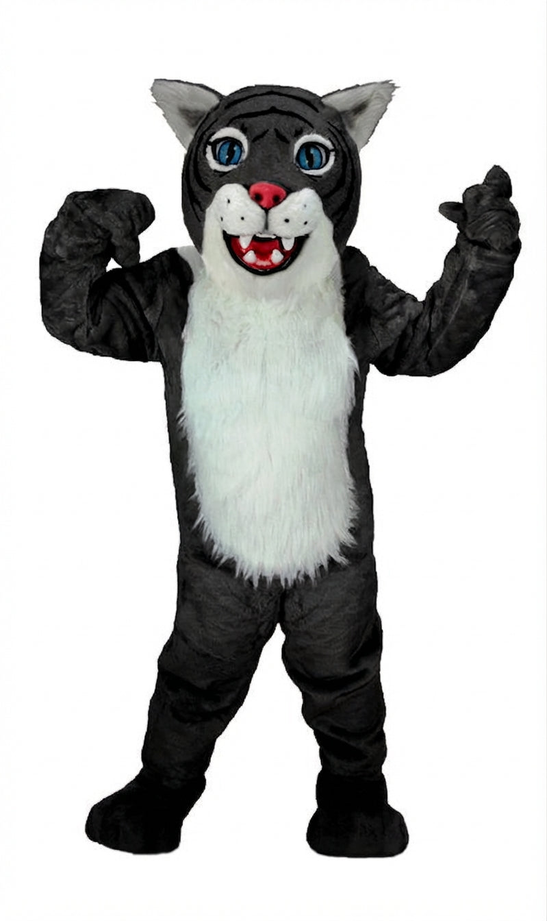 Wildcat Cub Mascot (Thermolite) - Short fur / Black mascot costume