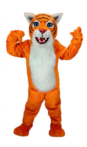 Wildcat Cub Mascot (Thermolite) - Short fur / Bright Orange mascot costume