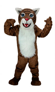 Wildcat Cub Mascot (Thermolite) - Short fur / Chocolate Brown mascot costume
