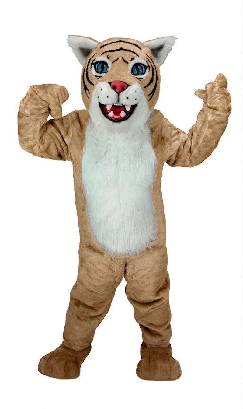 Wildcat Cub Mascot (Thermolite) - Short fur / Light Brown mascot costume