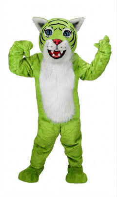 Wildcat Cub Mascot (Thermolite) - Short fur / Lime mascot costume