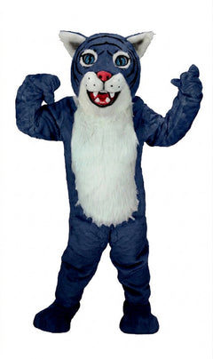 Wildcat Cub Mascot (Thermolite) - Short fur / Navy Blue mascot costume