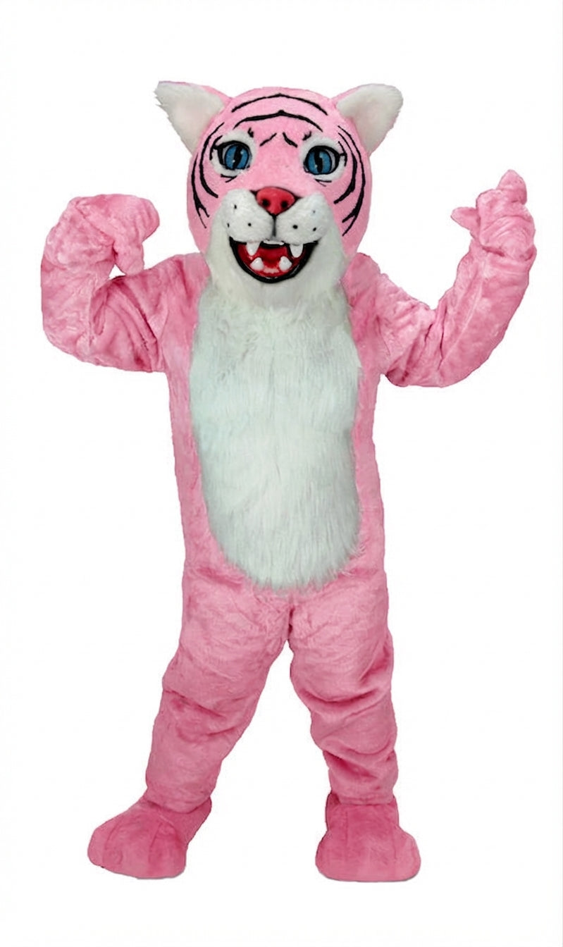 Wildcat Cub Mascot (Thermolite) - Short fur / Pink mascot costume