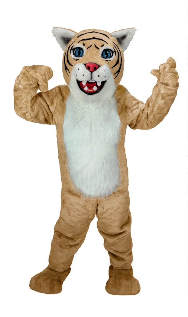 Wildcat Cub Mascot (Thermolite) - Short fur / Tan mascot costume