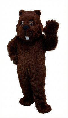 Woodchuck Mascot (Thermolite) - Long fur / Dark Brown mascot costume