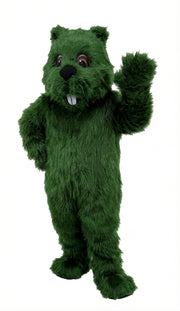 Woodchuck Mascot (Thermolite) - Long fur / Green mascot costume