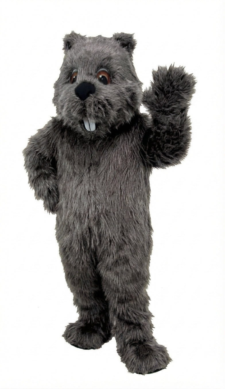Woodchuck Mascot (Thermolite) - Long fur / Grey mascot costume