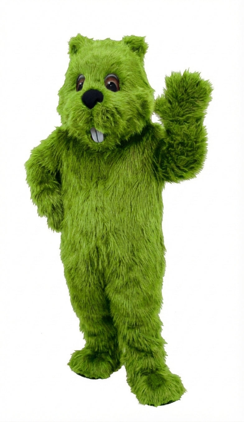 Woodchuck Mascot (Thermolite) - Long fur / Lime mascot costume