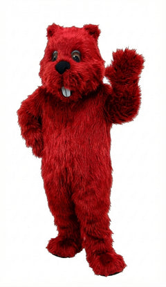 Woodchuck Mascot (Thermolite) - Long fur / Red mascot costume