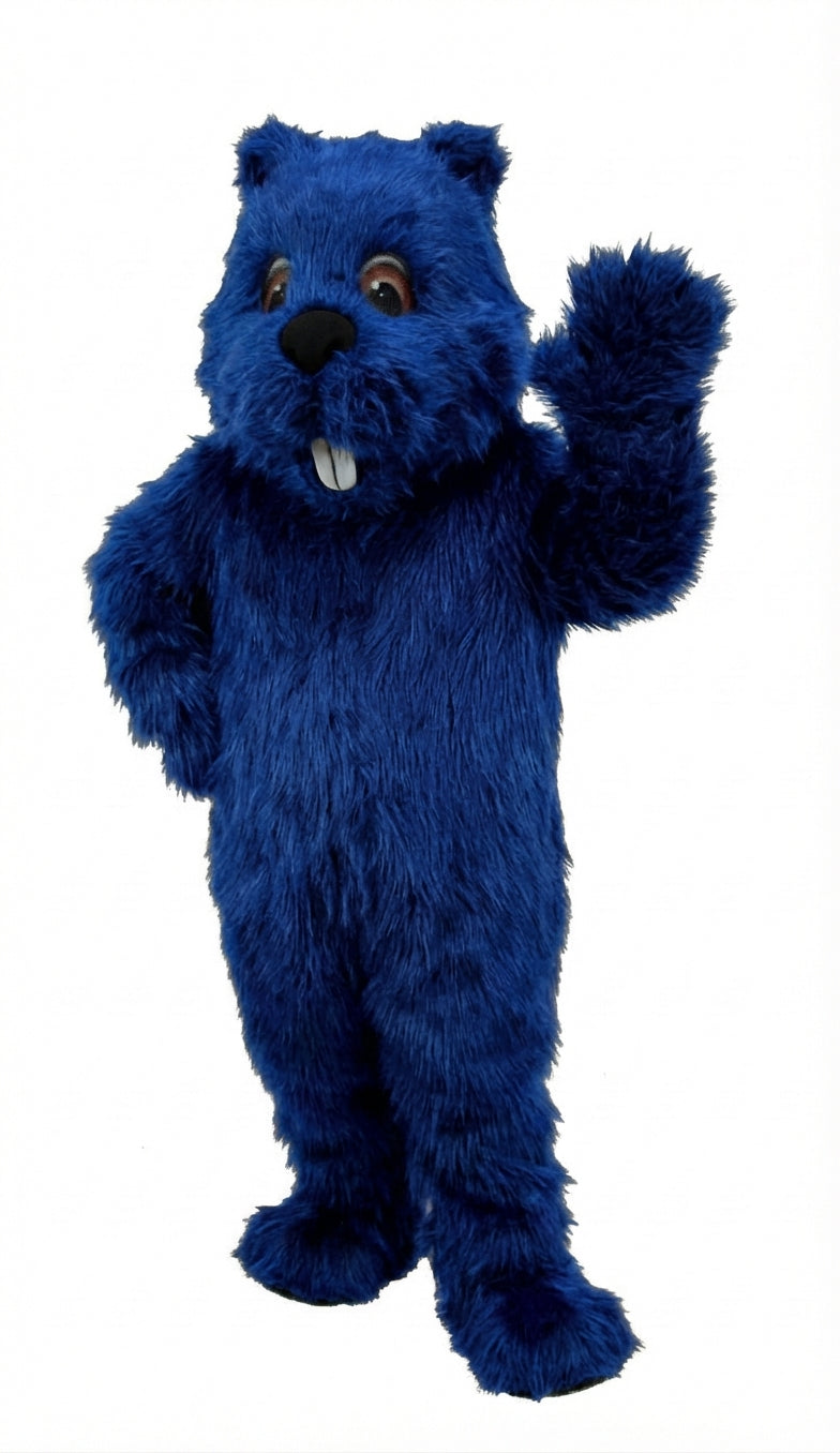 Woodchuck Mascot (Thermolite) - Long fur / Royal Blue mascot costume