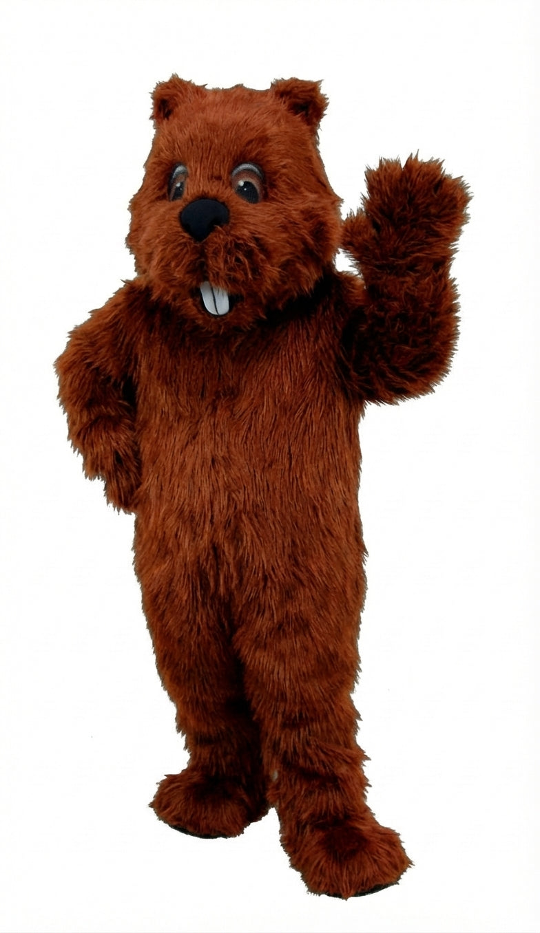 Woodchuck Mascot (Thermolite) - Long fur / Rust mascot costume