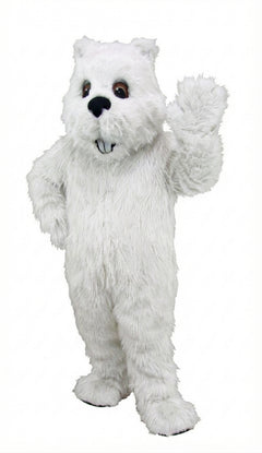 Woodchuck Mascot (Thermolite) - Long fur / White mascot costume