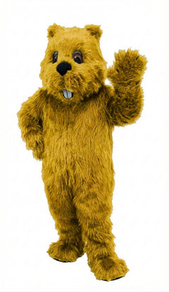 Woodchuck Mascot (Thermolite) - Long fur / Yellow mascot costume