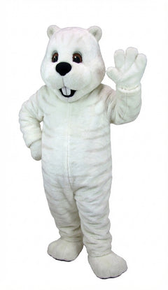 Woodchuck Mascot (Thermolite) - Short fur / Albino Tiger mascot costume