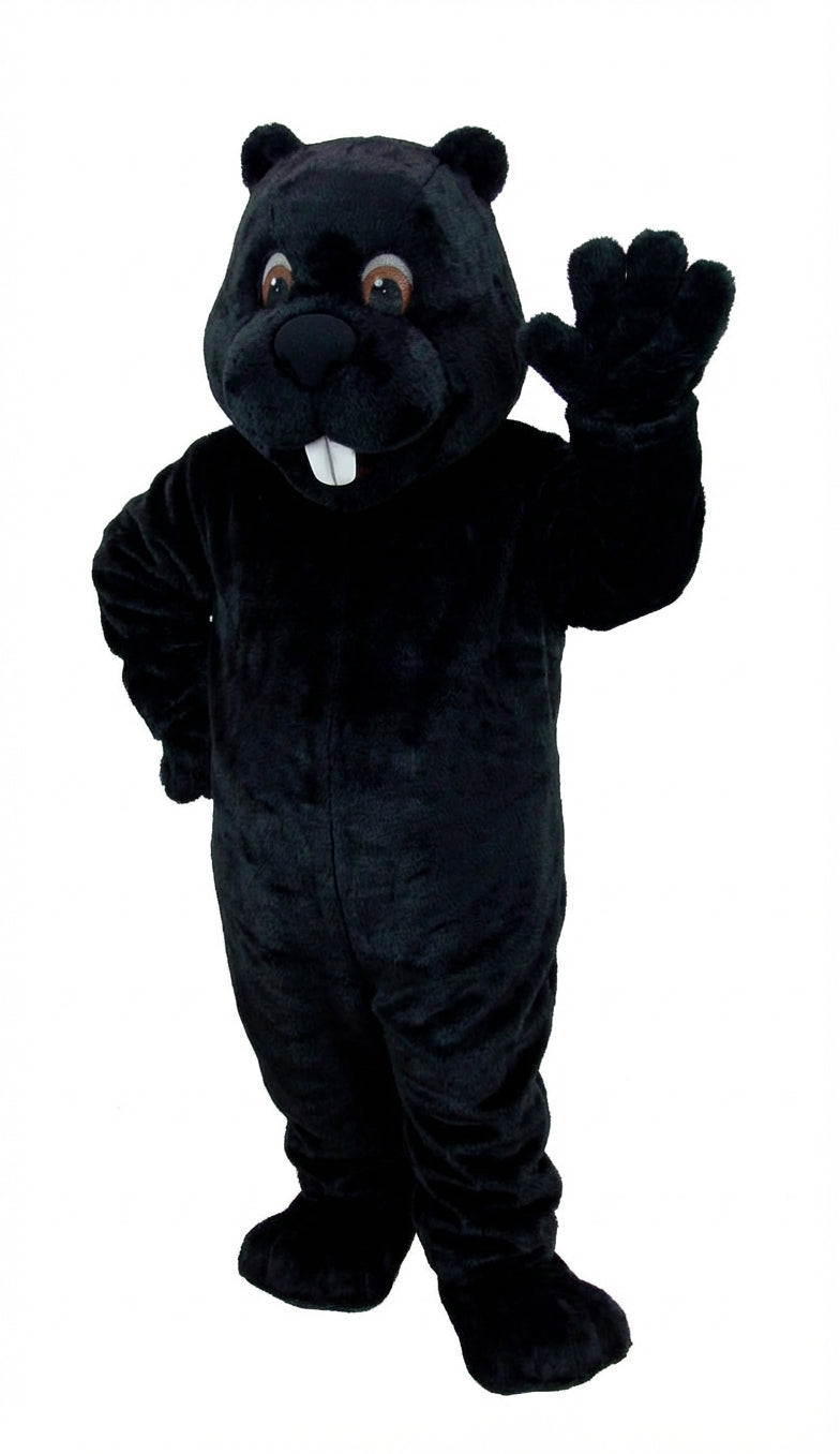 Woodchuck Mascot (Thermolite) - Short fur / Black mascot costume