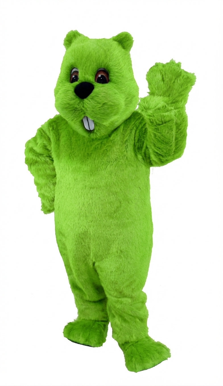 Woodchuck Mascot (Thermolite) - Short fur / Lime mascot costume