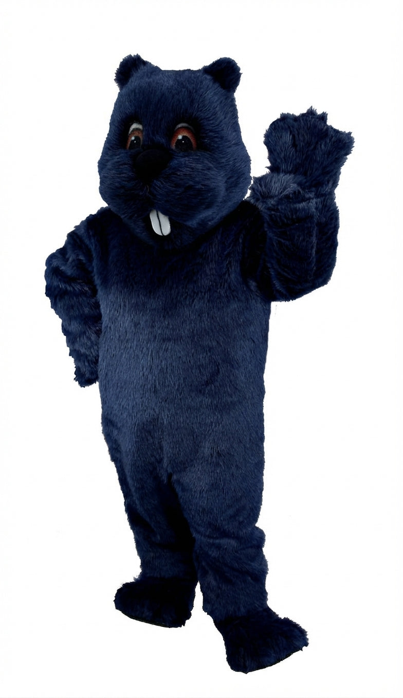 Woodchuck Mascot (Thermolite) - Short fur / Navy Blue mascot costume