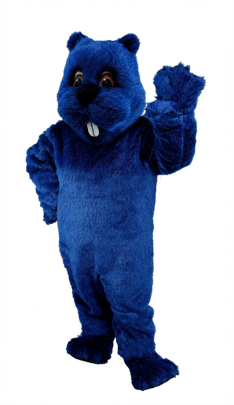 Woodchuck Mascot (Thermolite) - Short fur / Royal blue mascot costume