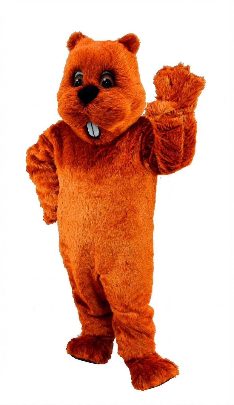 Woodchuck Mascot (Thermolite) - Short fur / Tiger Orange mascot costume